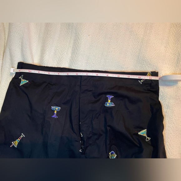 🥂Black Pants with Colorful Cocktail Glass Embroidery🤩 - Picture 10 of 11